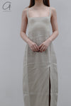 SWAYING/KNIT knitting stitching vest skirt SW23SS2L18 meters gray/linen PS56
